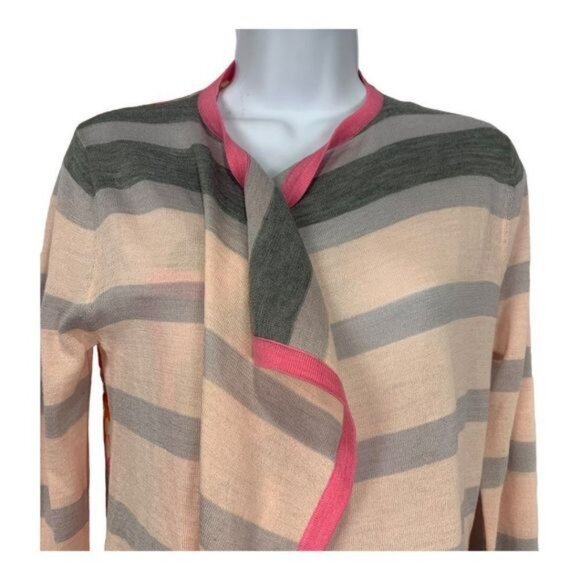 Clements Ribeiro Portobello Striped & Floral Open Cardigan Sweater Size S - Picture 2 of 6